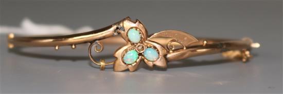 9ct gold and opal bracelet